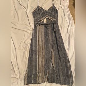 Express blue and white dress